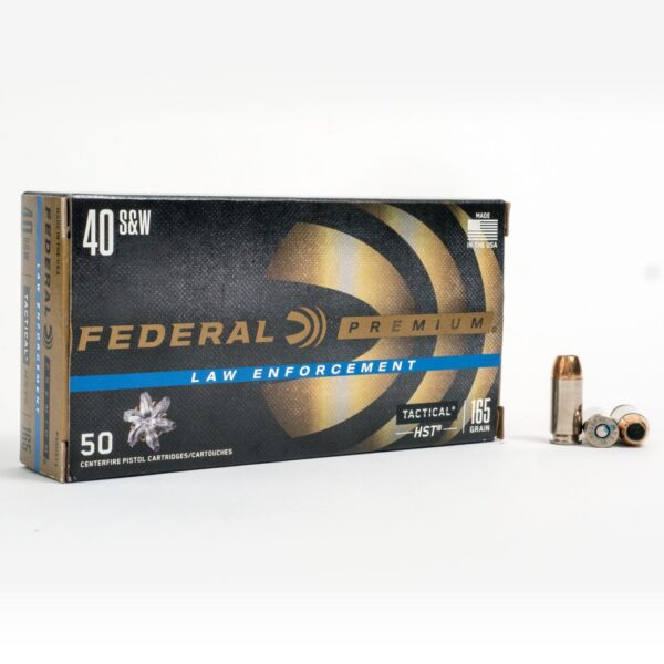 40 SW – 165 gr HST JHP – Federal LE (P40HST3) – 1000 Rounds - Image 2