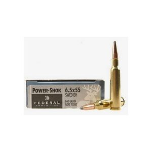 Federal PWRSHK 6.5X55 140GR SP 20rds