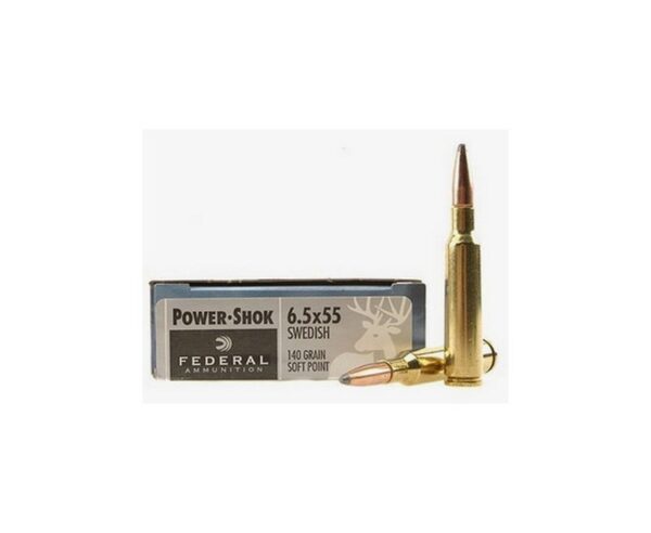 Federal PWRSHK 6.5X55 140GR SP 20rds