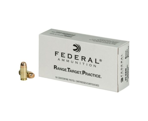 Federal Range & Target Ammo .40 SW Full Metal Jacket 165 GR