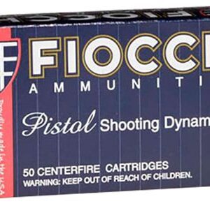 Fiocchi Shooting Dynamics FMJ 124 Grain Brass 9mm 50Rds