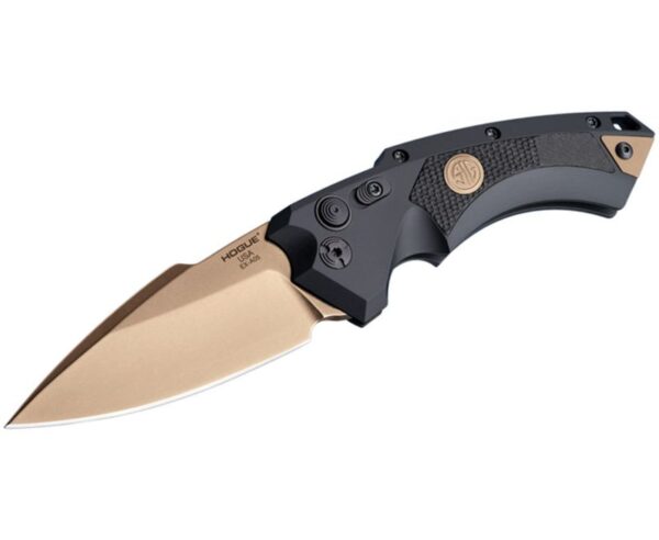 Hogue EX-A05 Automatic Knife – 3.5″ Plain Spear Point Blade Matches Sig Emperor Scorpion