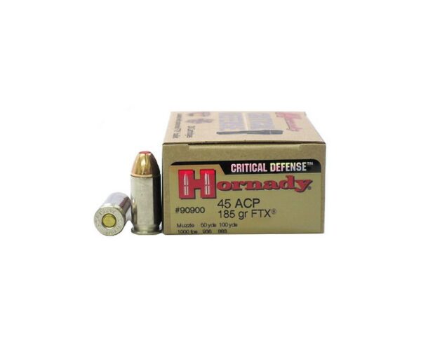 Hornady Critical Defense .45ACP 185GR FTX 20Rds