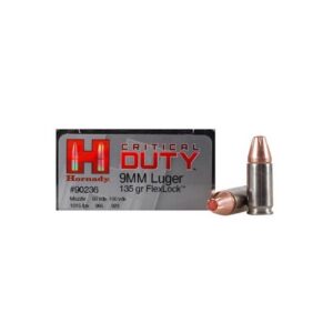 Hornady Critical Duty 9MM 135GR FlexLock 25Rds