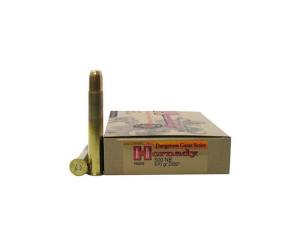 Hornady .500 Nitro Express 570 Grain DGS FMJ 20 Round Box