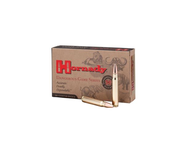 Hornady Dangerous Game Series Centerfire Rifle Rounds Brass 450 Rigby 480 Gr