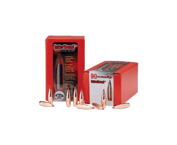 Hornady InterBond Bullets 30 Caliber (308 Diameter) 180 Grain Bonded Boat Tail Box of 100