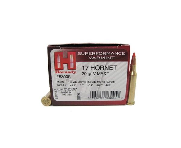 Hornady Superformance Varmint .17Hornet 20GR V-Max 25Rds