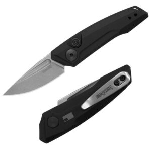 Kershaw Launch 9 Automatic Push Button Knife – 1.8″ Plain Drop Point Blade