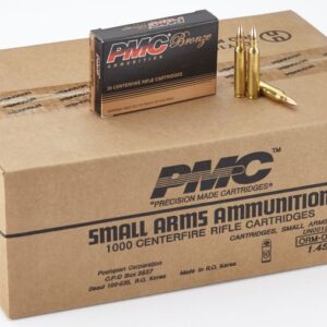 PMC Ammunition Bronze .223 Rem 55 Grain Full Metal Jacket Boat Tail Brass- 1000Rds – Full Case