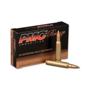 PMC Ammunition Bronze Full Metal Jacket Boat Tail 55 Grain Brass .223 Rem 20Rds