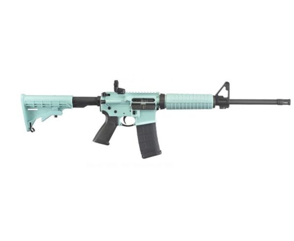 Ruger AR-556 Turquoise Blue / Black 5.56 / .223 Rem 16.04-inch 30Rds Tiffany Blue TALO Exclusive