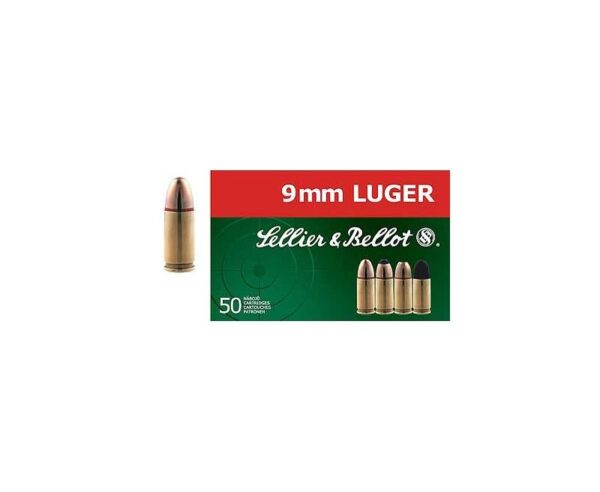 Sellier & Bellot 9mm 124GR FMJ 50rds