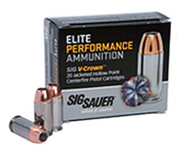 Sig Sauer Elite Performance 9mm 115GR V-Crown JHP 20Rds