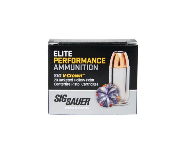 Sig Sauer Elite Performance 9MM 124GR V-Crown JHP 20Rds