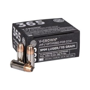 Sig Sauer 365 Elite V-Crown 9mm JHP 115 Gr