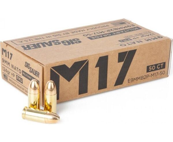 Sig Sauer M17 9MM 124 Grain FMJ Elite 50-Round