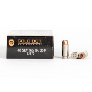 40 SW – 165 gr GD JHP – Speer Gold Dot (53970) – 1000 Rounds