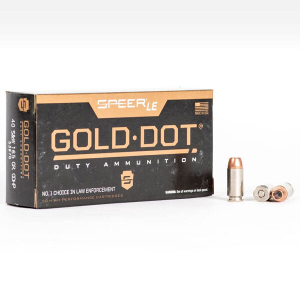 40 SW – 165 gr GD JHP – Speer Gold Dot (53970) – 1000 Rounds - Image 2