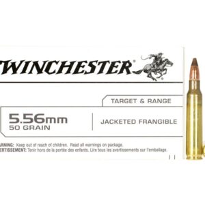 Winchester Ammunition Target and Range Jacketed Frangible 5.56 50gr 20rds