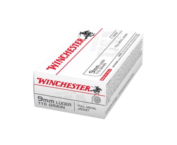 Winchester Ammunition 9MM 115GR FMJ 50Rds