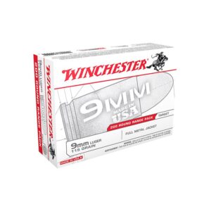 Winchester White Box Brass 9mm 200Rds 115 GR FMJ