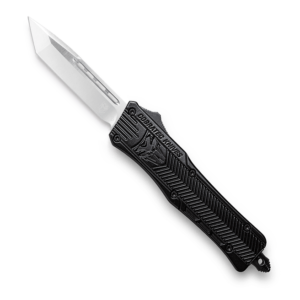 CobraTec CTK-1 OTF Knife – 2.75″ Plain Tanto Blade with Nylon Sheath