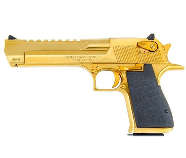 Titanium Gold Desert Eagle Pistol 50 AE