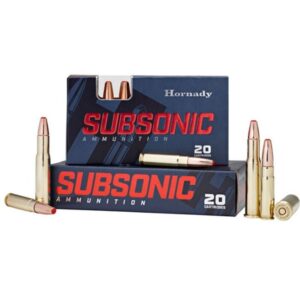 Hornady Subsonic Brass .450 BM 395 Grain 20-Rounds Sub-X