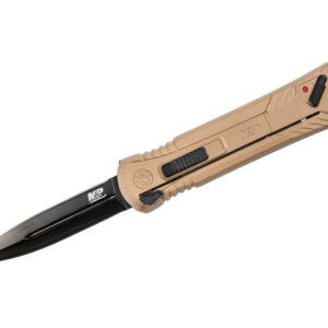 Smith & Wesson OTF Knife Spear Point Blade Flat Dark Earth 3.5″