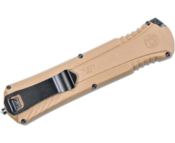 Smith & Wesson OTF Knife Spear Point Blade Flat Dark Earth 3.5″ - Image 2