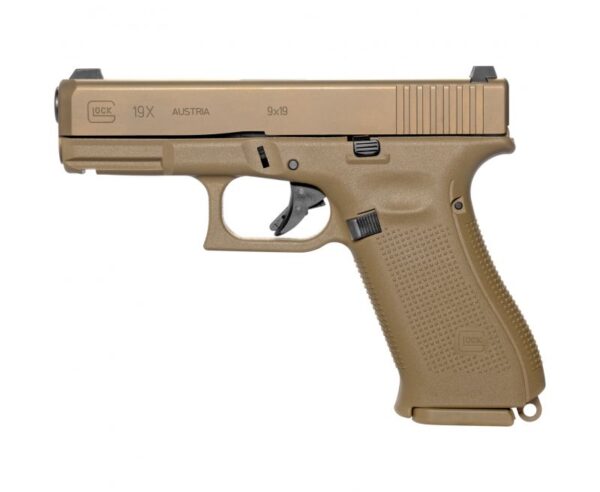 Glock 19X Gen 5 Flat Dark Earth 9mm 4.02″ Barrel 19-Rounds Streamlight TLR7A