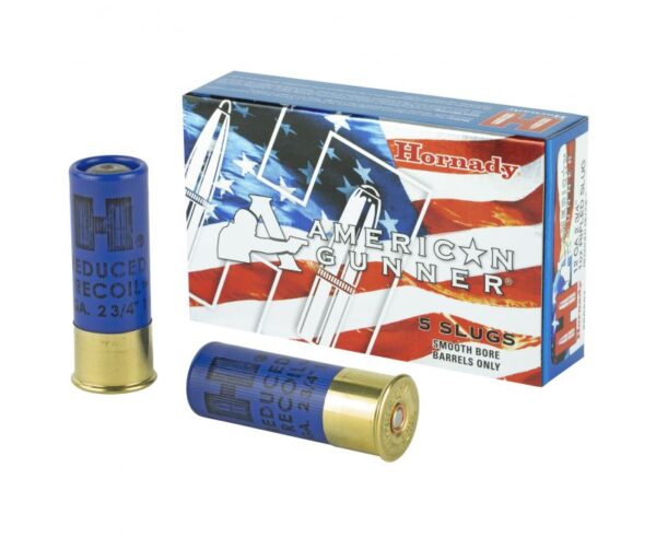 Hornady American Gunner 12 GA Rifle Slug 5-Rounds 2.75″