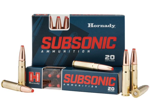 Hornady Subsonic Ammunition 300 AAC Blackout 190 Grain Sub-X FTX  500 rounds