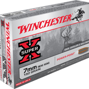 Winchester Super-X Ammunition 7mm Remington Magnum 150 Grain Power-Point 500 rounds