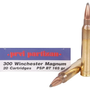 Prvi Partizan Ammunition 300 Winchester Magnum 165 Grain Pointed Soft Point Boat Tail 500 rounds