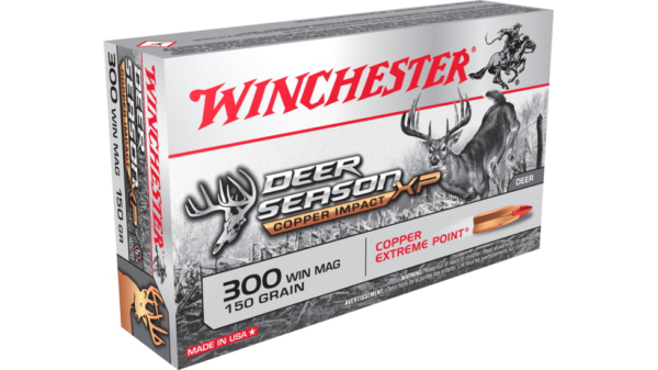 Winchester DEER SEASON XP .300 Winchester Magnum 150 grain Copper Extreme Point Polymer Tip  500 rounds