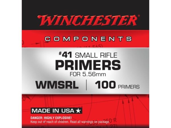 Winchester Small Rifle 5.56mm NATO-Spec Military Primers #41