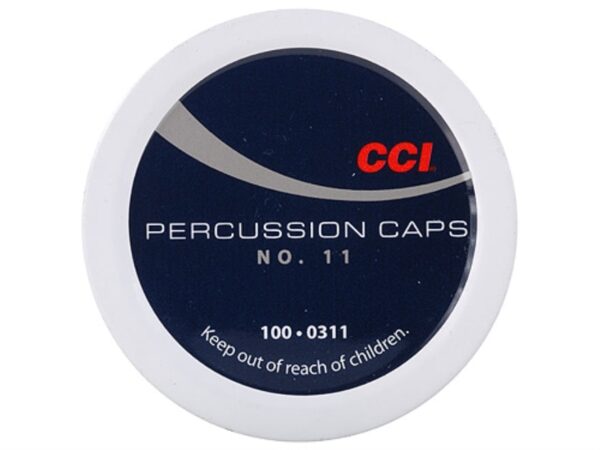 CCI Percussion Caps #11 Box of 1000 (10 Cans of 100)