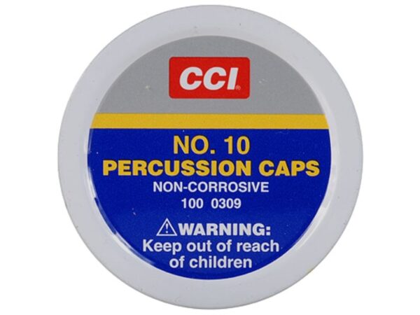 CCI Percussion Caps #10 Box of 1000 (10 Cans of 100)