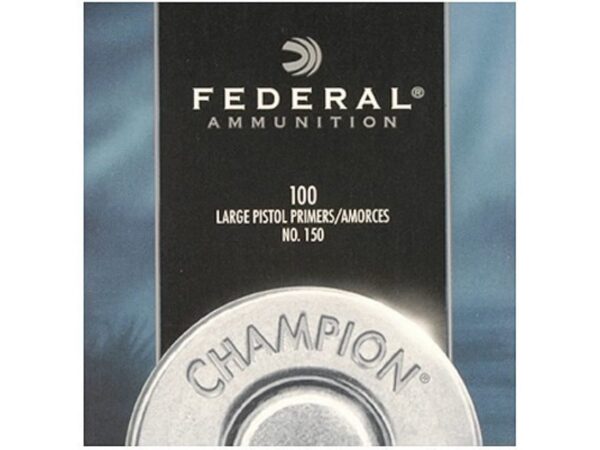 Federal Large Pistol Primers #150 Box of 1000 (10 Trays of 100)