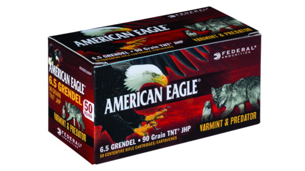 Federal Premium VARMINT / PREDATOR 6.5mm Grendel 90 grain TNT Jacketed Hollow Point  500 rounds