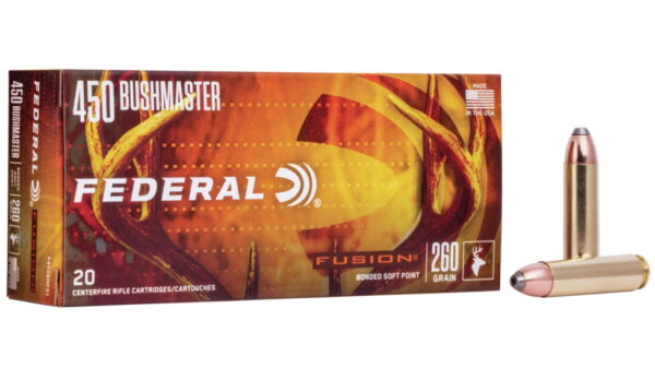 Federal Premium FUSION .450 Bushmaster 260 grain Fusion Soft Point 500 rounds