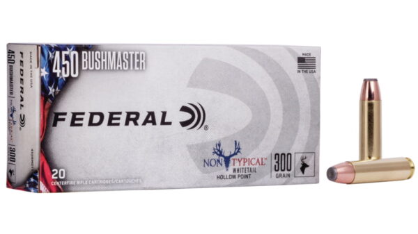 Federal Premium Non-Typical .450 Bushmaster 300 grain Jacketed Hollow Point 500 Rounds