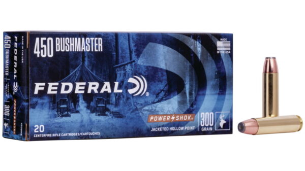 Federal Premium Power-Shok .450 Bushmaster 300 grain Jacketed Hollow Point 500 rounds