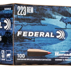 Federal Premium HORNADY V-MAX BULK .223 Remington 53 grain Hornady V-Max 500 rounds