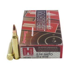 Hornady Superformance 5.56x45mm NATO 75 Grain Boat-Tail Hollow Point  500 rounds