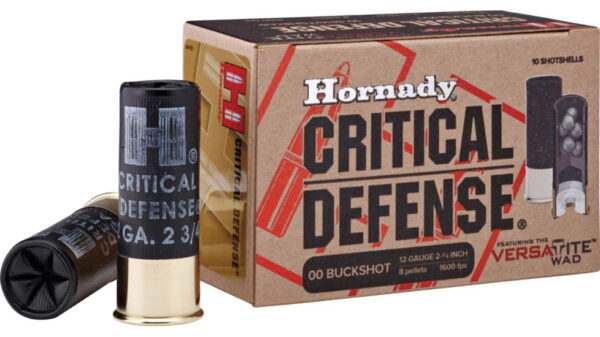 Hornady Critical Defense 12 Gauge 8 Pellet 2.75″ 500 rounds