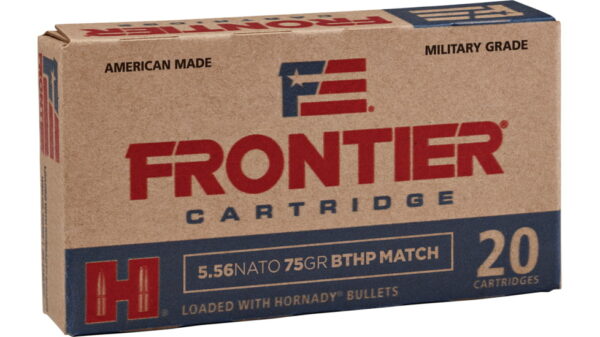 Hornady Frontier 5.56x45mm NATO 75 Grain Boat-Tail Hollow Point 500 rounds