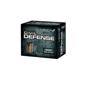 Liberty Ammunition Civil Defense .40 S&W 60 grain Hollow Point Brass 500 rounds